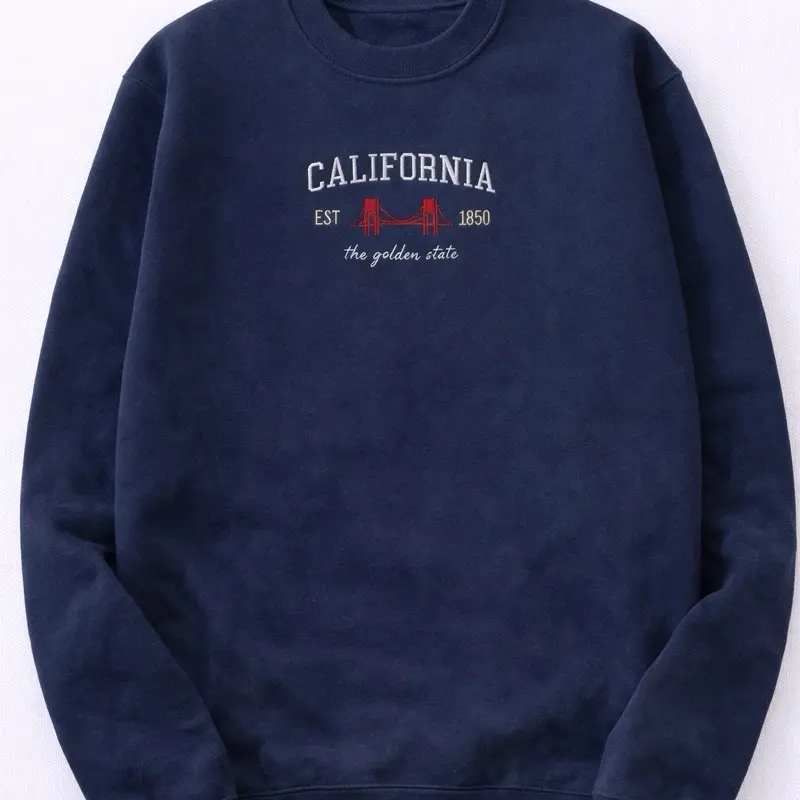 Embroidered California Crewneck