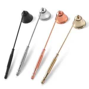 Stainless Steel Candle Extinguisher,1 PCS Candle Snuffer,Accessories For Putting Out Candles Safely,Elegant Bell-shaped Candle Extinguisher Tool With Long Handle
