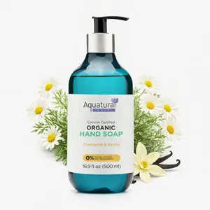 Lavender & Mint Liquid Hand Soap, Natural Scent Moisturizing Vegan Kitchen &   Bathroom Soap for Hand Wash for Sensitive Skin, Nourishing Formula,   Refillable Bottle 16.9 Fl Oz