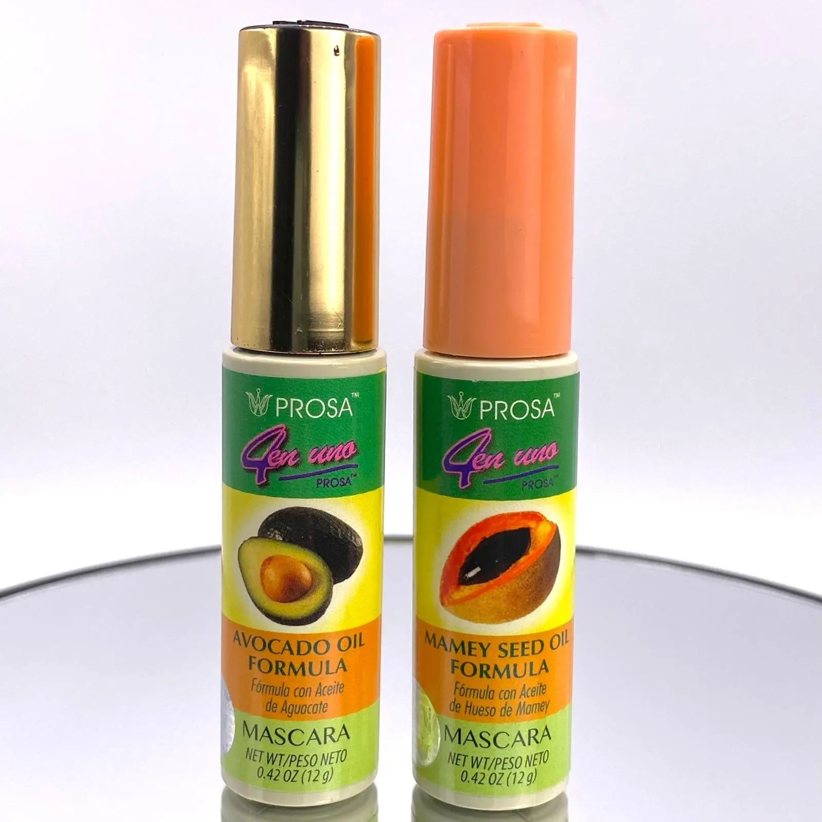 Prosa 4-in-1 Volume Natural Beauty Mascara - Avocado or Mamey Extract, Nourishing Waterproof, Daily Dramatic Lashes, 13ml Eyelash Cosmetic Makeup, Volume Mascara, Natural Mascara