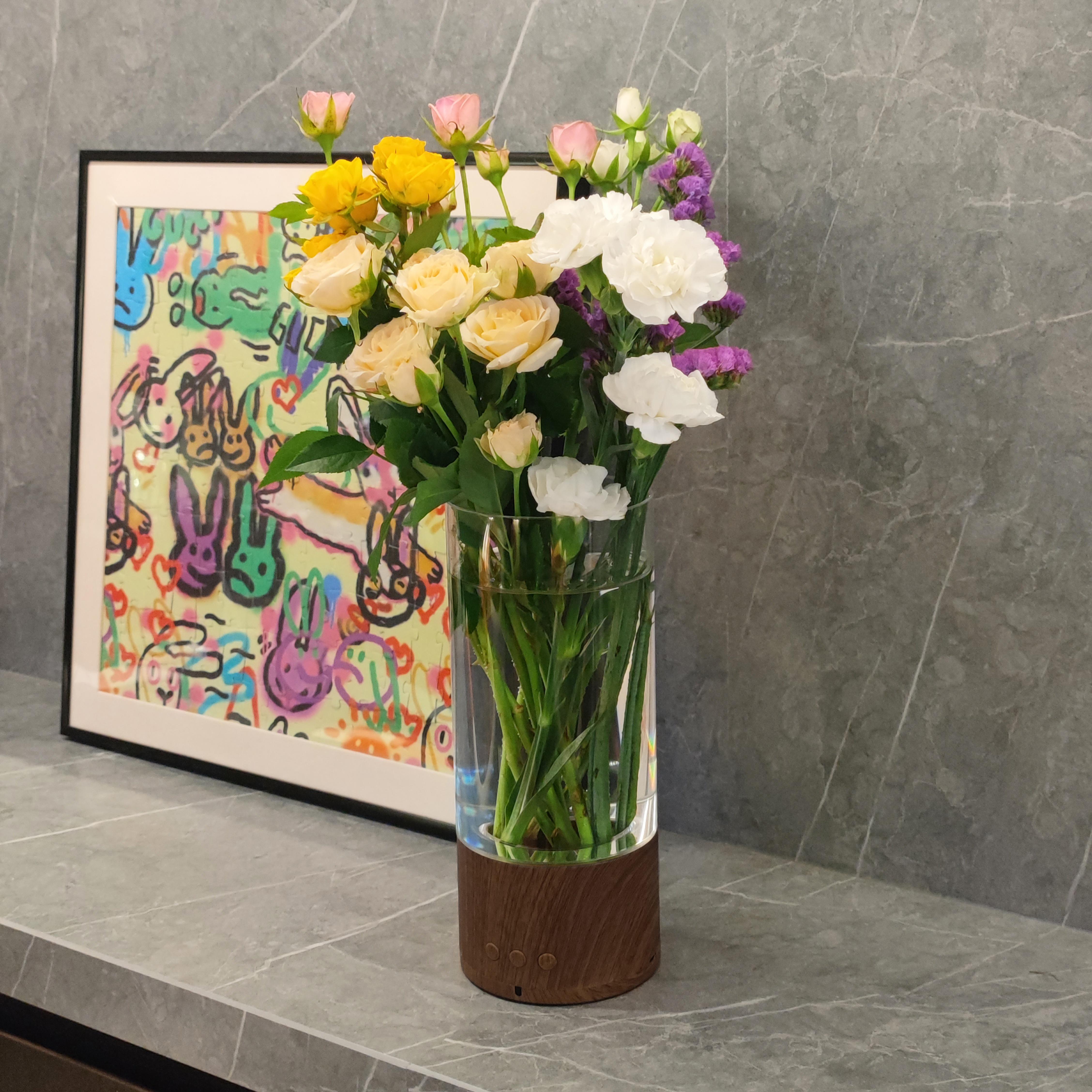 Upgraded Rotating Lighting Hydroponic Vase, Movie Decorative Water Lamp, Desktop Decorative Arrangement, Birthday and Halloween Decorations and Gifts. Upgraded Rotating Lighting Hydroponic Vase, Movie Decorative Water Lamp, Desktop Decorative Arrangement, Birthday and Halloween Decorations and Gifts.