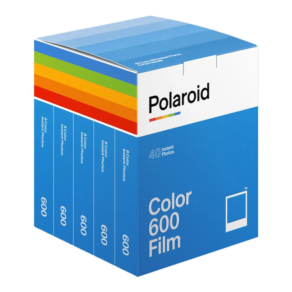Polaroid Color Film for 600 Cameras 5 Pack (40 Pictures)