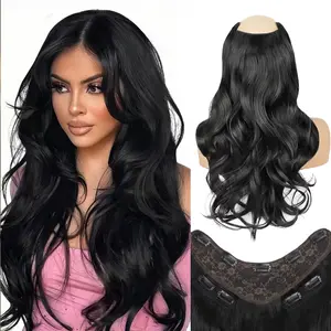 Vigorous Clip in Hair Extensions 20 Inch 3PCS Long Wavy Natural Layered Blends Soft Full Head Synthetic Hairpieces for Women