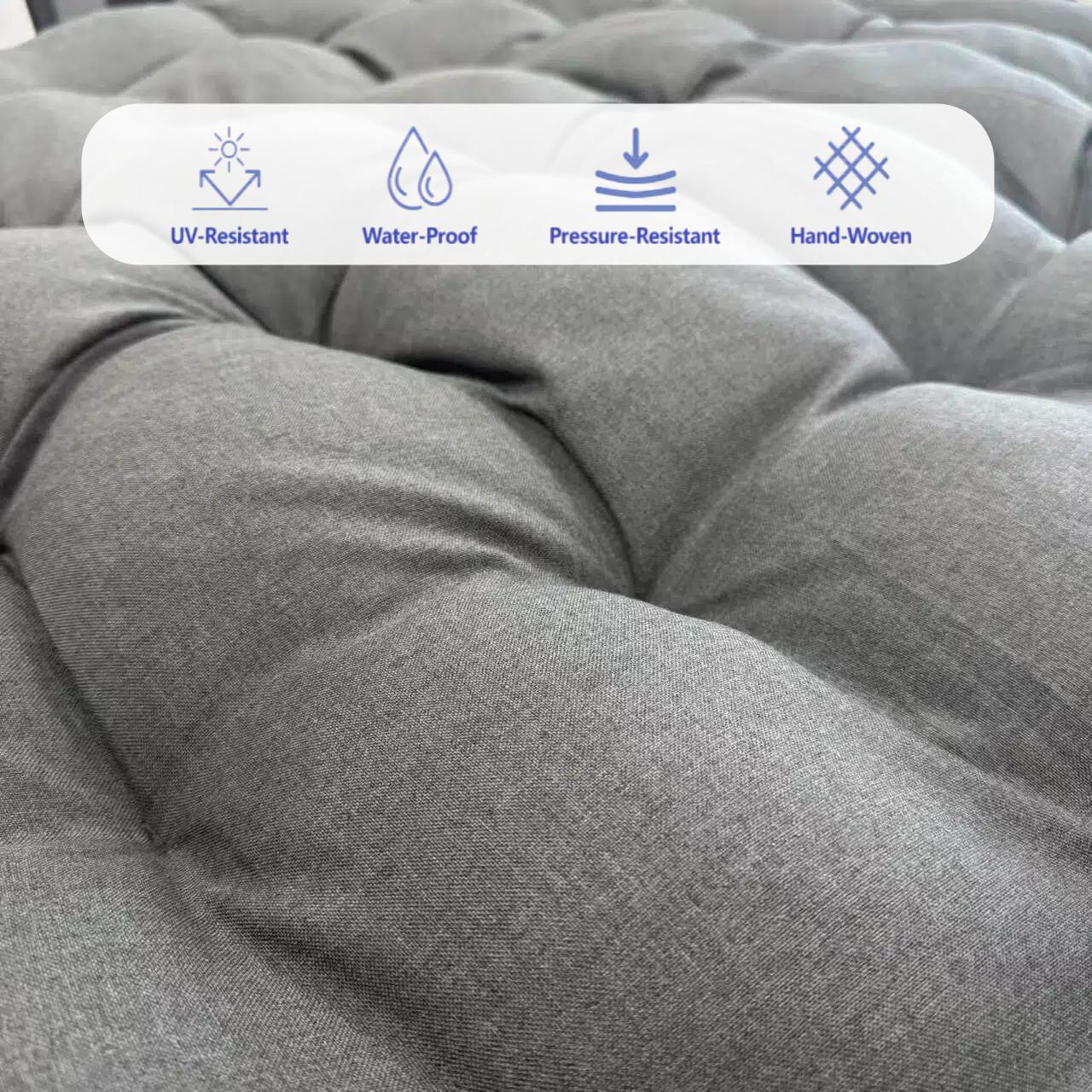 Indoor & Outdoor Royal Rocking Chair – Soft Padded Cushion & Sturdy Steel Frame for Ultimate Comfort & Relaxation