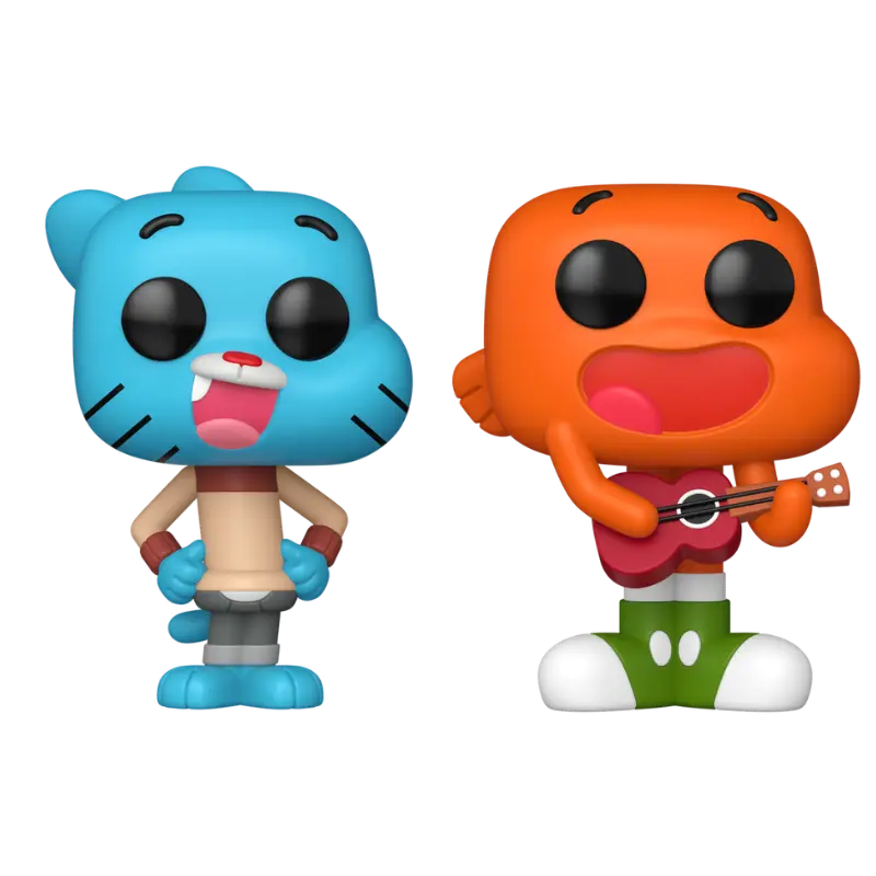 Funko Pop! Animation: The Amazing World of Gumball – Gumball Watterson #2302 & Darwin Watterson #2303 (Set)