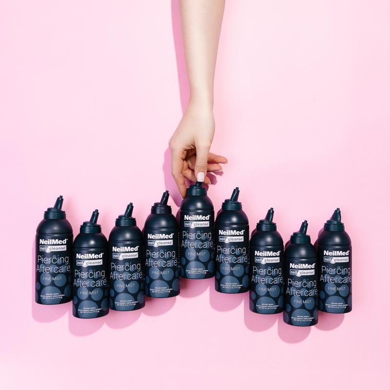 NeilMed Piercing Spray XL Duo - Two 177 ml Fine Mist Cans Sterile Saline Piercing Cleaning Solution Gentle Skin Repair Healing Cleanser No Irritation No Stinging Safe for All Skin Types Effective Healing of New and Healed Piercings Pack Cleansing Value NeilMed Piercing Spray XL Duo - Two 177 ml Fine Mist Cans Sterile Saline Piercing Cleaning Solution Gentle Skin Repair Healing Cleanser No Irritation No Stinging Safe for All Skin Types Effective Healing of New and Healed Piercings Pack Cleansing Value