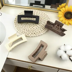 Large Square Hair Claw Clip for Thick Hair - Strong Hold, No Slip, for Women & Girls, Big Bun Maker