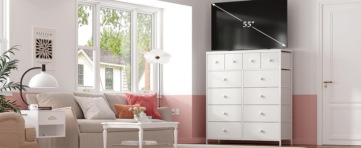 【New Sizes】Raybee 12 Compact Fabric Drawer Organizer, Space Saving Storage Bins for Closet, Modern Storage Tower for Socks Underwear Makeup, Tall Chest Organizer Unit for Bedroom Office Dorm Room Organization, Steel Frame, Wood Top, Easy to Assemble 【New Sizes】Raybee 12 Compact Fabric Drawer Organizer, Space Saving Storage Bins for Closet, Modern Storage Tower for Socks Underwear Makeup, Tall Chest Organizer Unit for Bedroom Office Dorm Room Organization, Steel Frame, Wood Top, Easy to Assemble