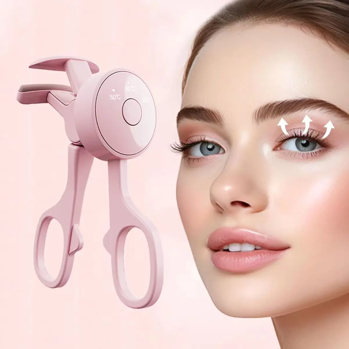Heated Eyelash Curlers - Eye Lash Curler Heat - Mini Electric Eyelash Curler with LED Display 3 Temp Settings USB Rechargeable Natural Curling 24H Long Lasting for Women Makeup Tools Gifts,back to school,back to school haul