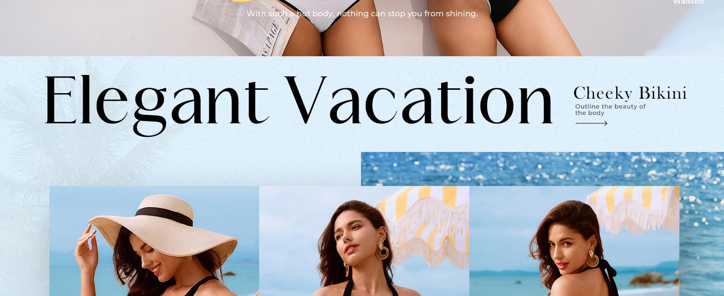 【S-XL】Hanna Nikole Popular Swimsuits, Womens Swimsuits, Textured Bathing Suit Tummy Control, Sexy Bikini