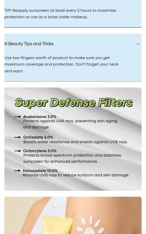 Green Tea SPF 50 Daily Defense Sunscreen Green Tea SPF 50 Daily Defense Sunscreen