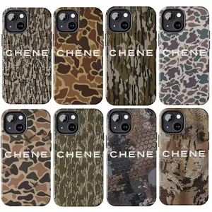 Vintage Chene Gear Camo Hunting Phone Case Aesthetic For Compatible with iPhone 17 16 15 14 13 12 11 Pro Max X XS and , Ol School Camouflage Durable Accessories, Outdoor, Hunting Gifts