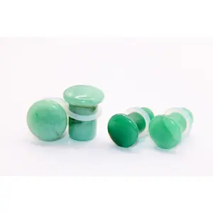 Aventurine Green Stone Single Flare Plugs/Gauges for Stretched Ears