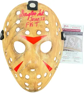 Douglas Tait signed Hockey Mask Jason Voorhees - Freddy vs Jason