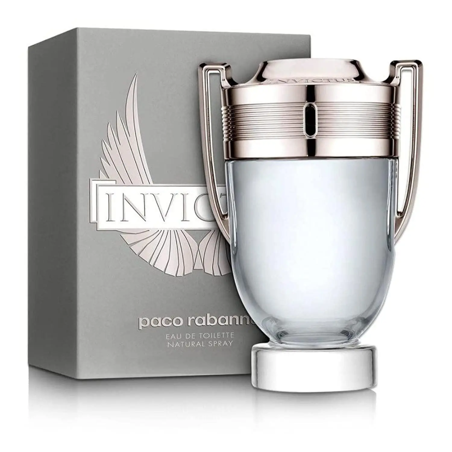 Paco Rabanne Invictus Eau De Toilette Spray for Men --Woody Aquatic Fragrance