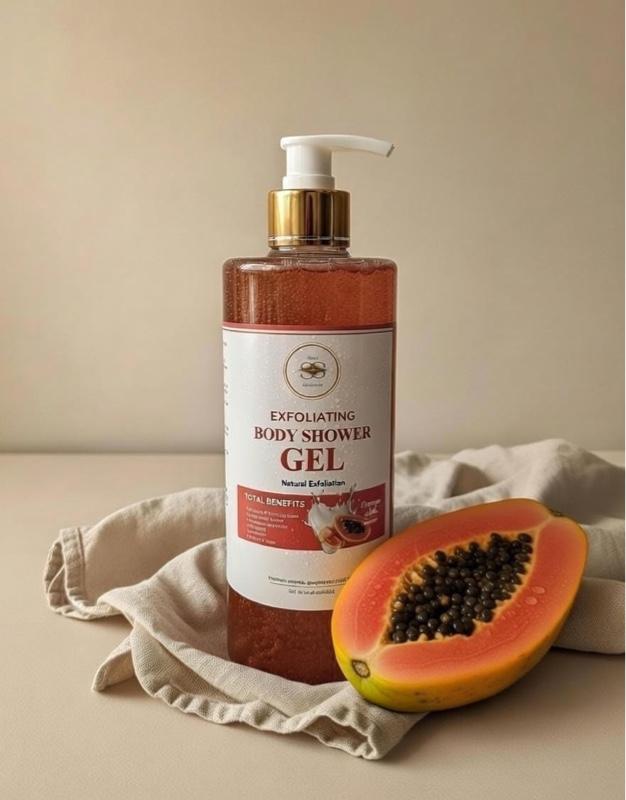 Exfoliating Shower GEL , Natural Extract Soaps 500ML