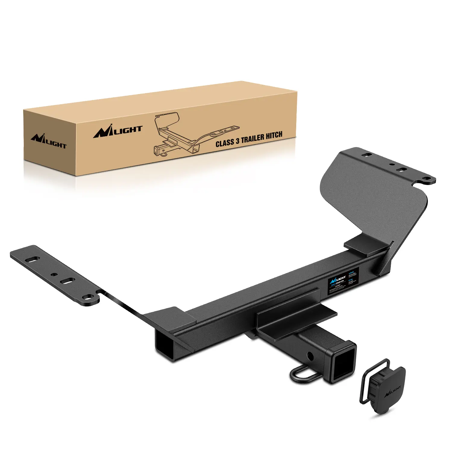 Nilight Class 3 Trailer Hitch Compatible with Chevrolet Chevy Equinox GMC Terrain 2018 2019 2020 2021 2022 2023 2024（Excl.Diesel） 2 Inch Hitch Receiver fit Ball Mount Cargo Carrier Bike Rack Tow Hook