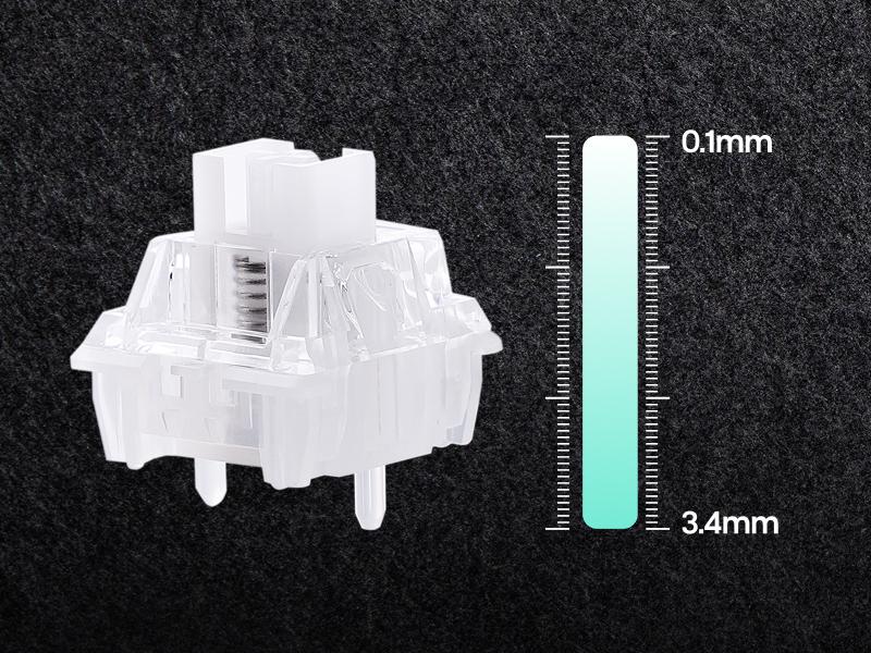 EPOMAKER HE68 Lite 65% ANSI US Layout Tray-Mounted Wired Hall Effect Magnetic Mechanical Keyboard DKS SOCD thocky creamykeyboards Tri-Mode USB-C/BT 5.0/2.4GHz Customizable RGB Backlight for PC/Mac/Linux creamy keyboard TikTokShopSpringGlowUp