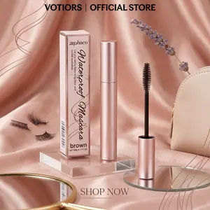 Waterproof Lengthening Mascara, Long Lasting Curl & Lift, Smudge-Proof, Natural Volumizing Eye Makeup