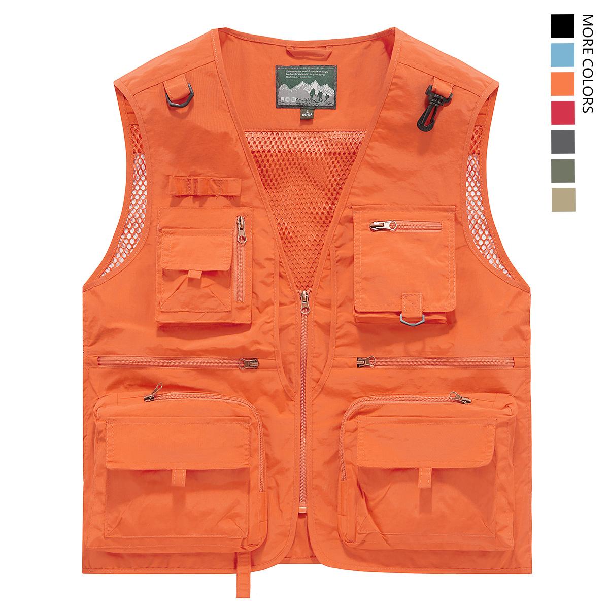 Made from 100% nylon, anti-static design ensures safety (true size). Men’s fashion quick-dry mesh casual outdoor multi-pocket fishing photography vest/work vest jacket with multiple pockets, suitable for outdoor activities. Made from 100% nylon, anti-static design ensures safety (true size). Men’s fashion quick-dry mesh casual outdoor multi-pocket fishing photography vest/work vest jacket with multiple pockets, suitable for outdoor activities.