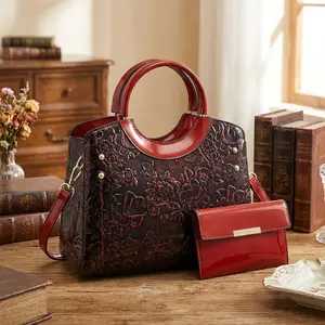 Elevate Your Style!Women’s Floral Embossed Leather Shoulder Bag – Adjustable Strap, Goes with Every Outfit Seamlessly Casual Handbag Satchel Everyday Crossbody Bag
