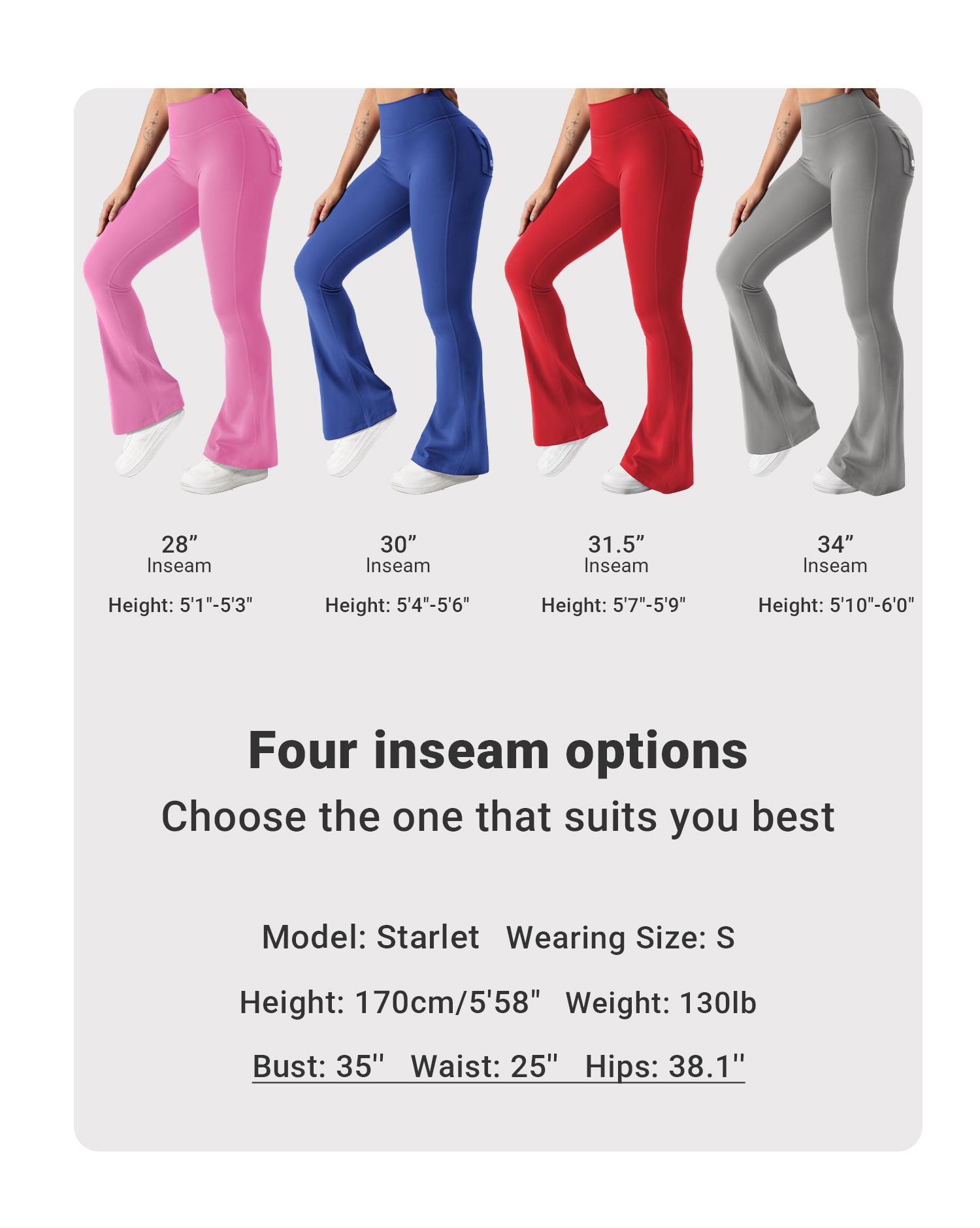YEOREO CoreFlex Flare Leggings with Pockets for Women Scrunch Workout Leggings Butt Lifting Gym Yoga Pants SpringStatements