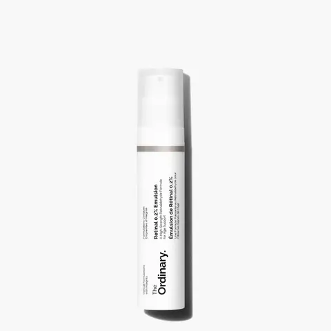 The Ordinary Retinal 0.2% Emulsion, High-Strength Retinoid Serum for Advanced Anti-Aging Support, 0.5 Fl Oz