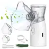 Handheld Mesh Nebulizer - Battery-Powered USB Rechargeable Respiratory Relief Device, High Efficiency Selfcare Daily Care Home/Travel Aid for Adults, Includes 2 Masks (Nasal & Oral Care)