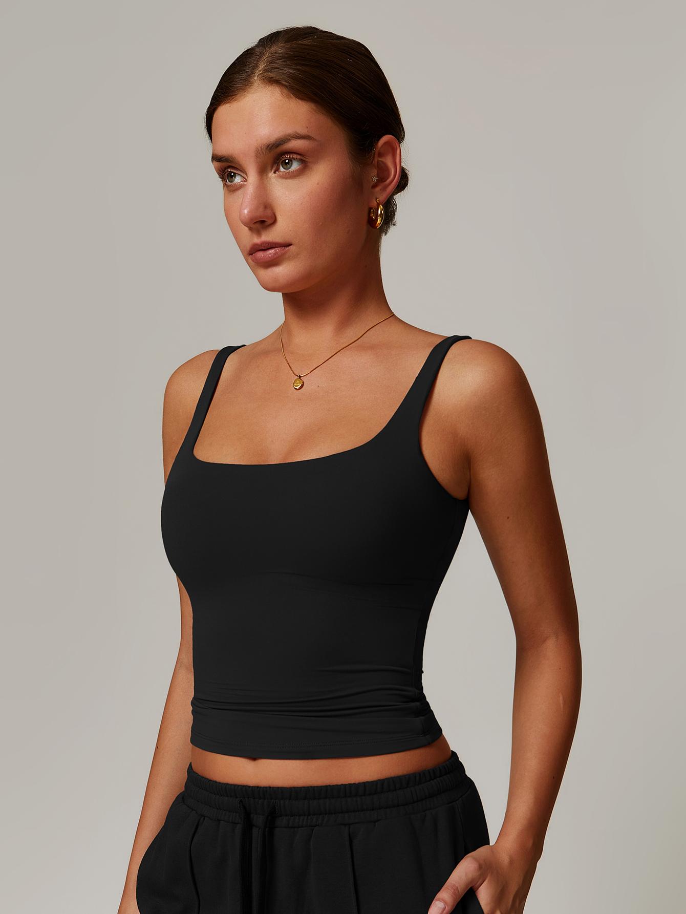 MASKERT Women's Sports Tank Top Soft Casual Stretchy Workout Top for Yoga Gym Running