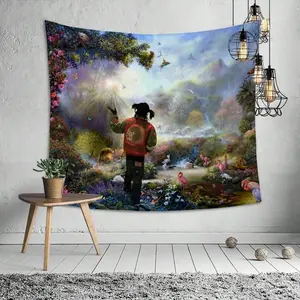 Bedroom Decor Rapper Tapestry, Decorative Wall Hanging Tapestry For Bedroom, Lotus Spiritual Tapestry, Beach Mat, College Dorm Home Decor Hanging Cloth Gifts Birthday Graduation