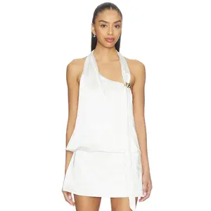 SNDYS Anise Halter Top in Off White