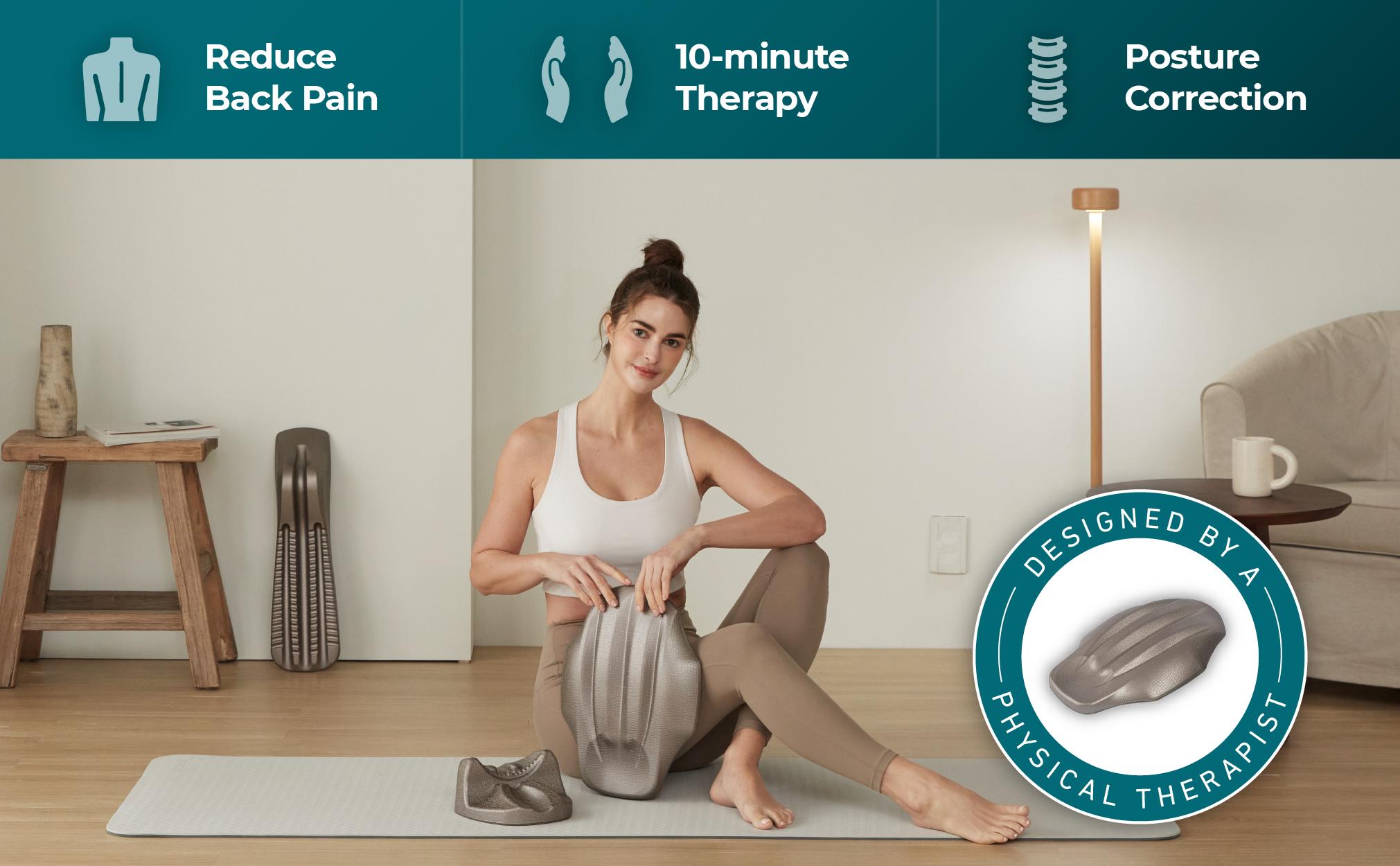 [Kanuda] Lumbar Nap | Lower Back Traction Pillow for Posture Correction, Lower Back Pain Relief, Tension Relief, Manual Massager