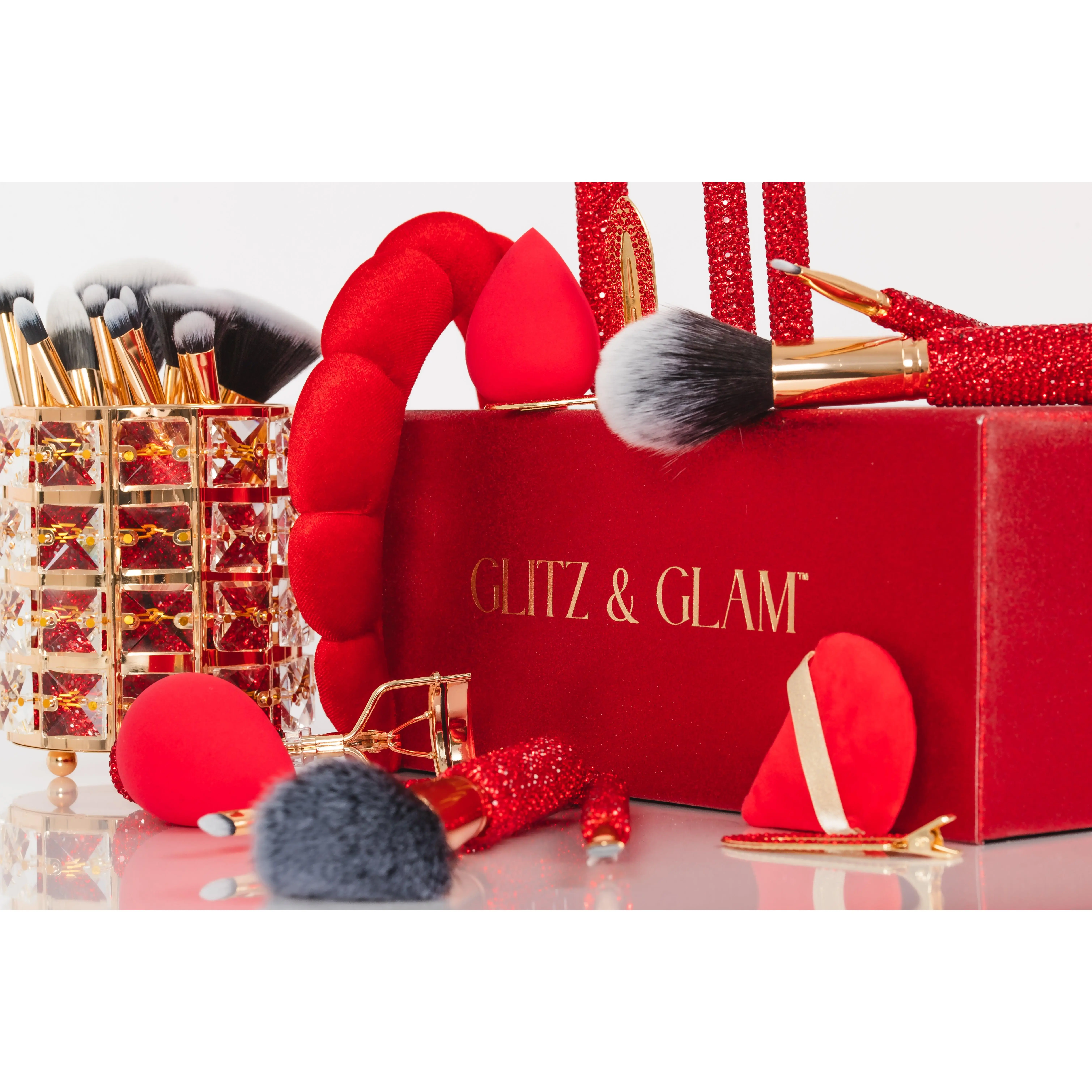 CHERRY BLING Mega Glitz & Glam | 31pc Essentials Collection Brush Set | GG4328