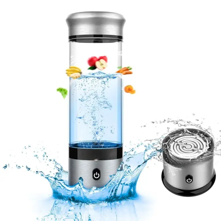 2024 Upgrade Hydrogen Water Bottle - 3 Min Quick Electrolysis & Improve Water Quality, Portable Hydrogen Water Bottle Generator, Hydrogen Water Machine for Home, Office, Travel, Drinking