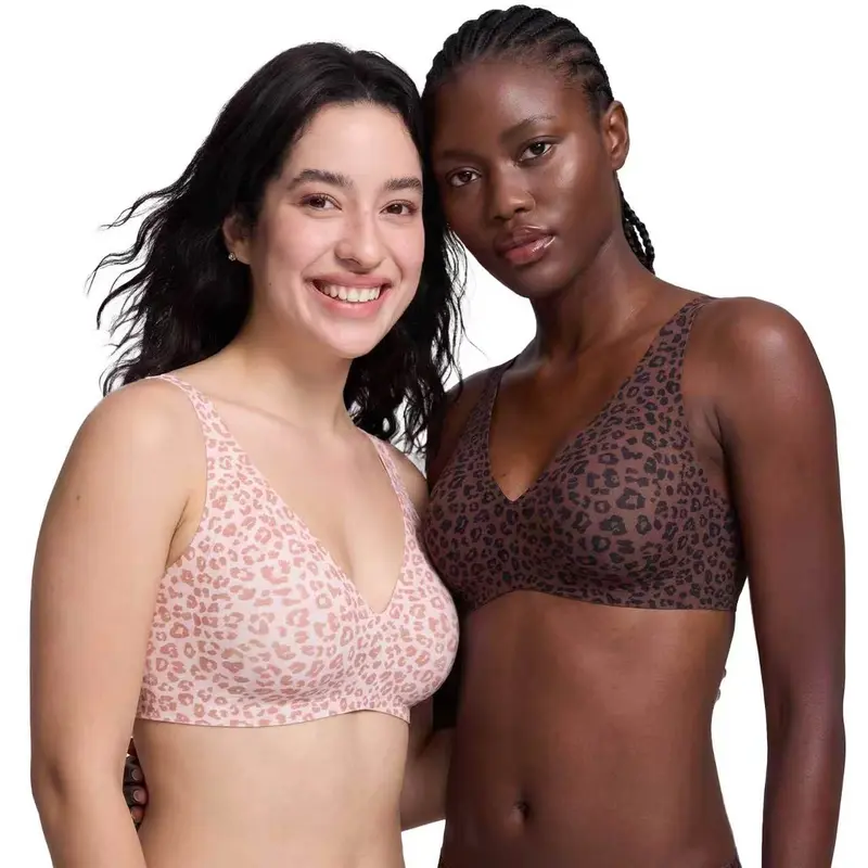Womens Comfortable Wireless Bras Bralettes Tshirts Bras Deep V Everyday Bras plus size bra Plunge Bralette Comfortable support