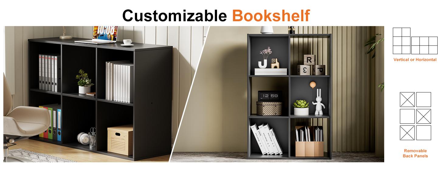 Cube Storage Organizer - Open Cube Bookshelf with Removable Back Panels, Display Storage Bookcase for Living Room, Bedroom, Entrance Hall, Home Office Cube Storage Organizer - Open Cube Bookshelf with Removable Back Panels, Display Storage Bookcase for Living Room, Bedroom, Entrance Hall, Home Office