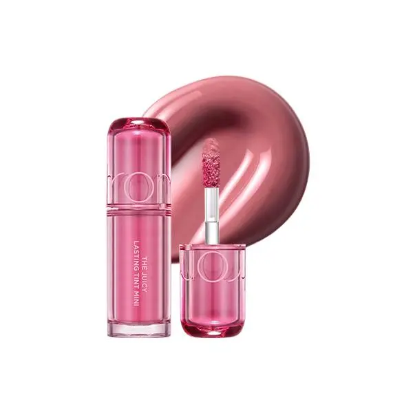 rom&nd Juicy Lasting Tint Mini with Hyaluronic Acid, Long-Lasting Radiant Liquid Lip, Travel Size Makeup Products & Cute Girly Gifts, Radiant Lip Gloss, Lip Care