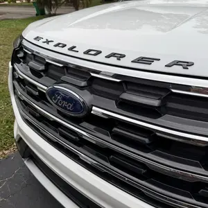 Front Hood Raised Explorer Letters Fit for 2011-2026 Explorer Model Emblem Decal Badge