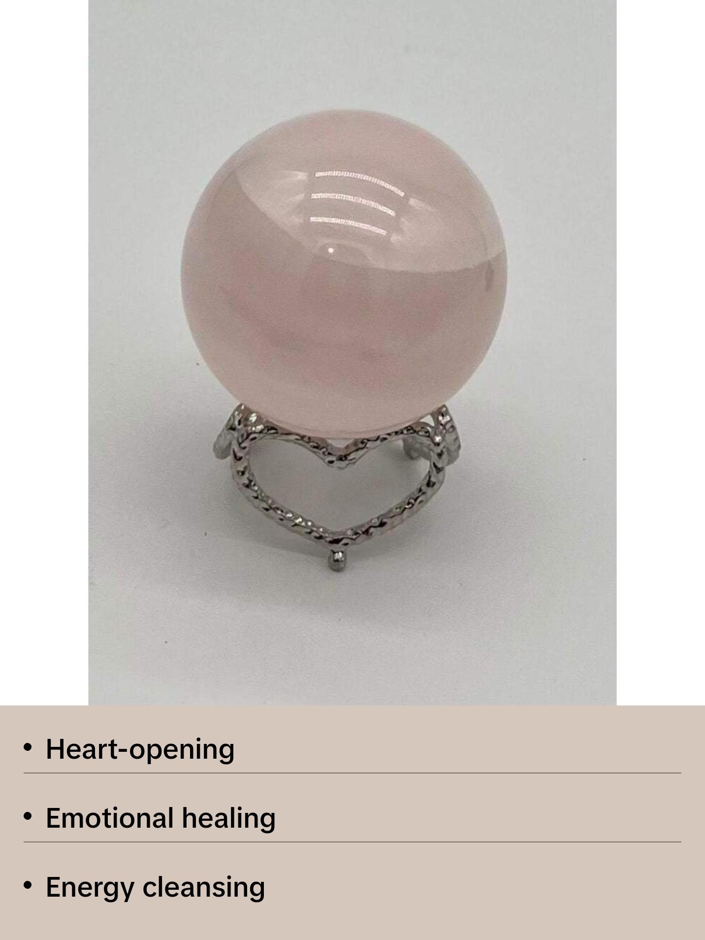 Pink Calcite Sphere Decor Ornaments