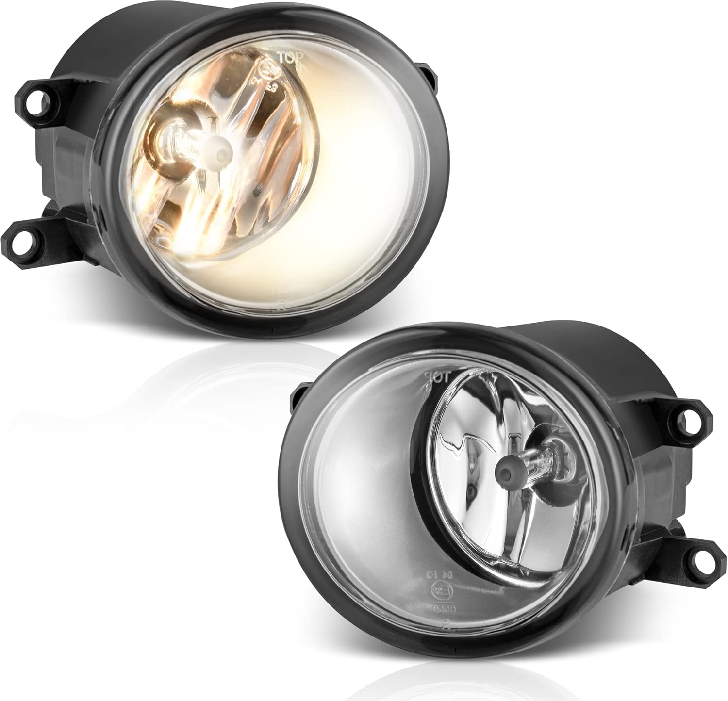 YITAMOTOR Fog Lights Compatible with 2007-2014 Camry/2009-2013 Corolla/2006-2012 RAV4/2008-2010 Highlander/2010-2013 RX350 RX450h/2013 GS350 GS450h LX570 Fog Light Replacement Fog Lamp