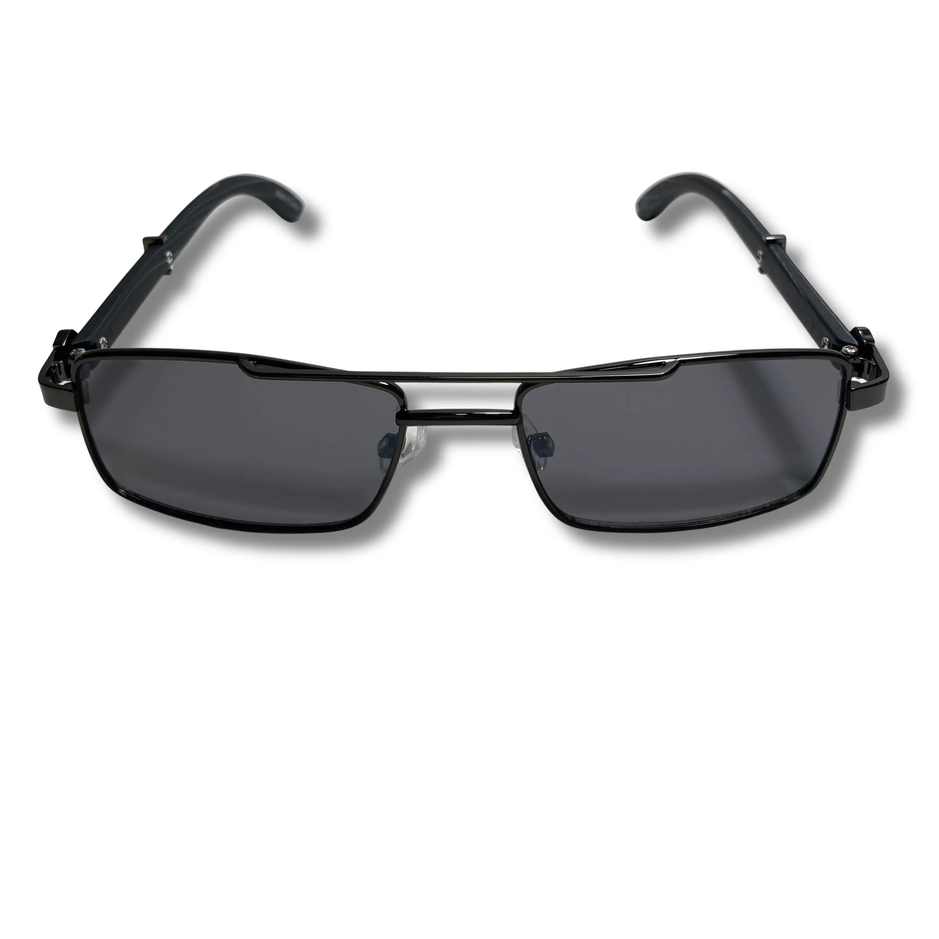The Hugo x Unisex Square Sunglasses with Crossbar x Metal Frame x Slim Profile x Available in Five Colors