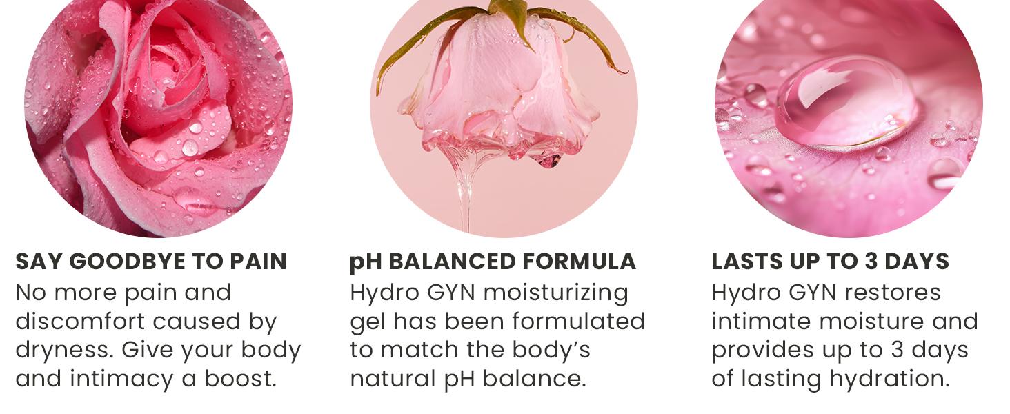 Hydro GYN Vaginal Moisturizer | Long-Lasting Intimate Care Moisturizer for Vaginal Dryness & Irritation | Hyaluronic Acid & Vitamin E | Hormone-Free Feminine Care | Pre & Post Menopausal | 10 Pre-Filled Applicators