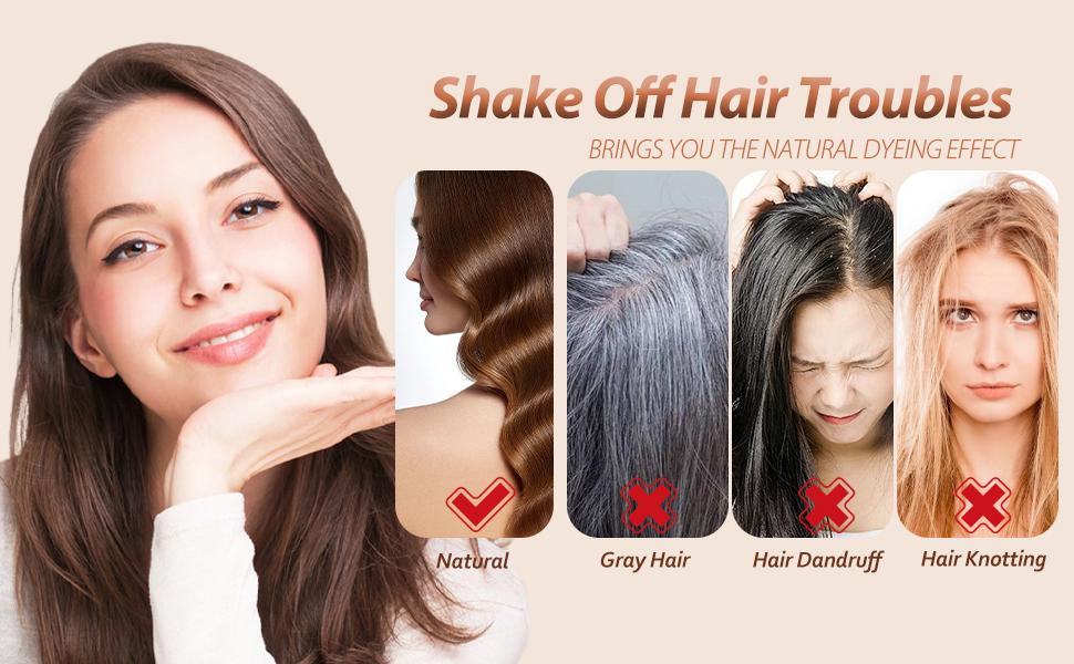 Dark Wine Red Hair Dye Shampoo 3-in-1, Instant Grey Coverage & Long-Lasting Color, Natural Herbal Formula, Nourishing & Easy to Use, Champu Para Canas for Men & Women, 500ml Haircare Dark Wine Red Hair Dye Shampoo 3-in-1, Instant Grey Coverage & Long-Lasting Color, Natural Herbal Formula, Nourishing & Easy to Use, Champu Para Canas for Men & Women, 500ml Haircare