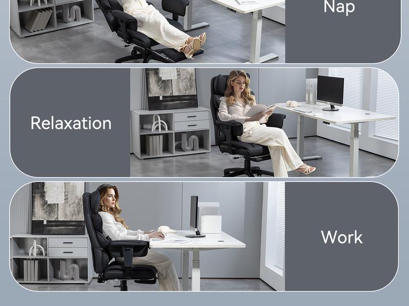 Dowinx Big and Tall Ergonomic Office Chair Executive Desk Chair with Pocket Spring Lumbar Support High-Back Adjustable Gaming Chair Removable Footrest & 3D Armrests Dual-Layered Backrest PU Leather Option Dowinx Big and Tall Ergonomic Office Chair Executive Desk Chair with Pocket Spring Lumbar Support High-Back Adjustable Gaming Chair Removable Footrest & 3D Armrests Dual-Layered Backrest PU Leather Option