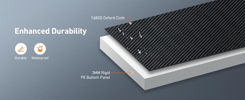 AstroAI Collapsible Car Trunk Organizer Storage Box with Big Cooler Bag, Foldable Cover, Nylon Holder, PU Bottom and PE Plate, For Picnic