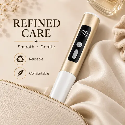 Beauty Massage Pen for Exfoliating and Skin Smoothing, Reusable Skin Care Tool for Daily Self Care and Firm-Looking Skin