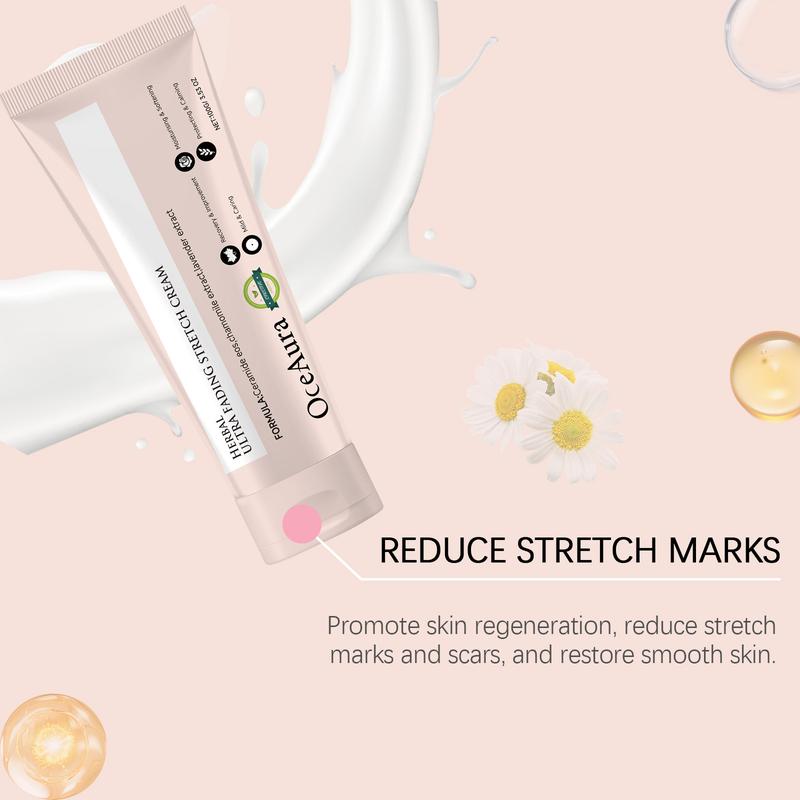 OceAura Skin Care Cream — Reduces Stretch Marks & Postpartum Scars, Moisturizes & Smooths Skin, Body Care Cream