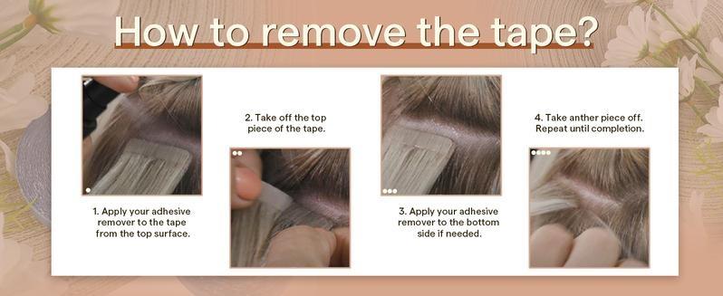 Full Shine Replacement Tape Double Sided Hair Extensions Tapes for Tape in Hair Extension Replacement