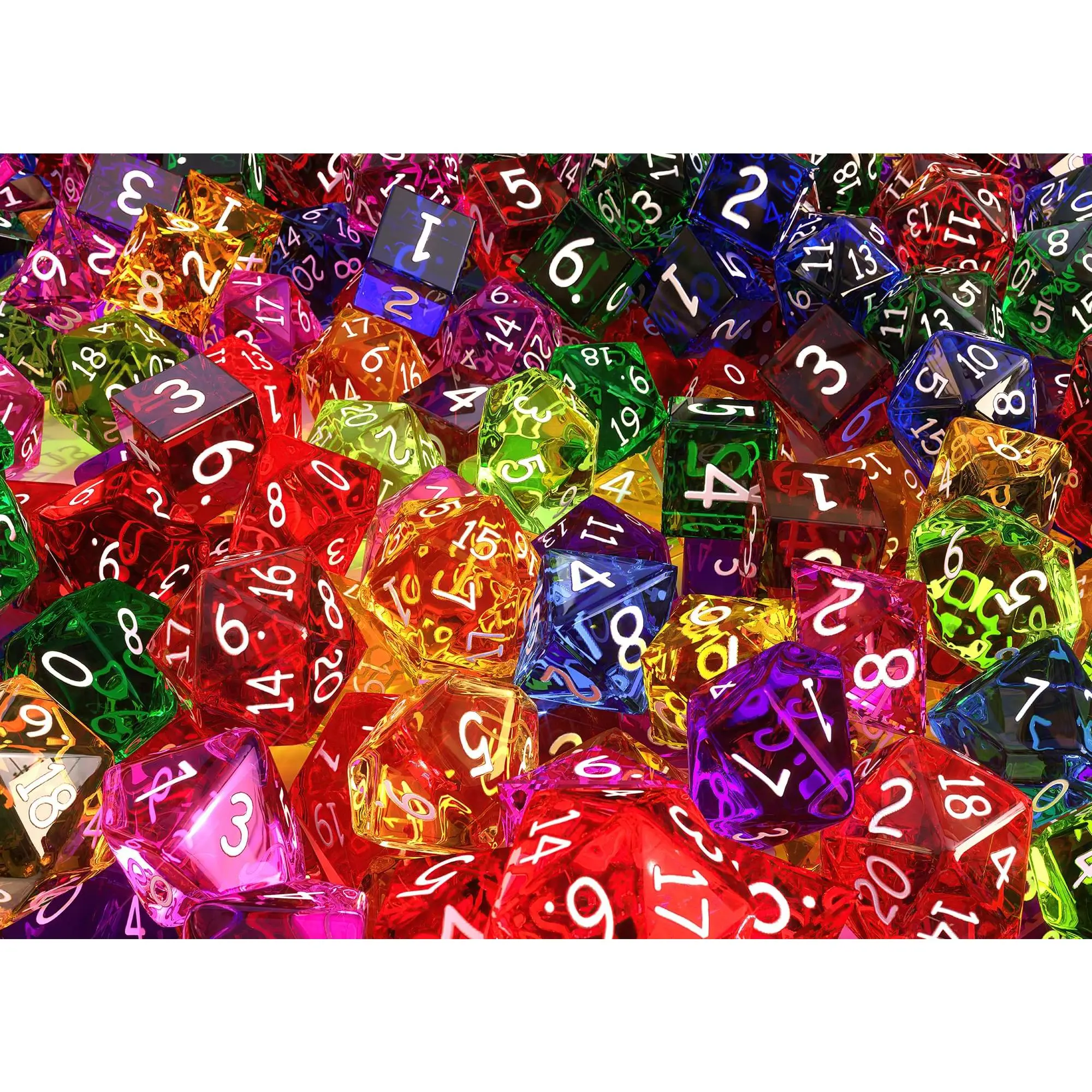 1000-Piece Dice-Themed Jigsaw Puzzle - Creative Puzzle, Playful Board Game for Family Bonding, Indoor Play & Quality Time with Kids, Playful Board Games
