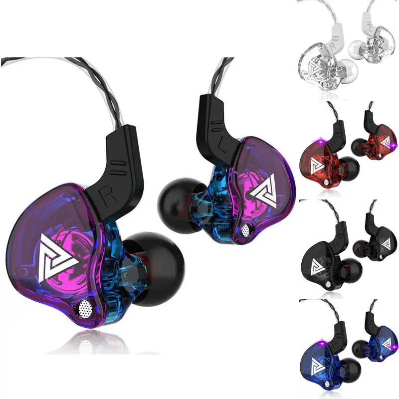 QKZ AK6 Wired Gaming Earphones 3D Surround Deep Bass Hear Every Footstep Clear Mic For PS5 Xbox Competitive Esports